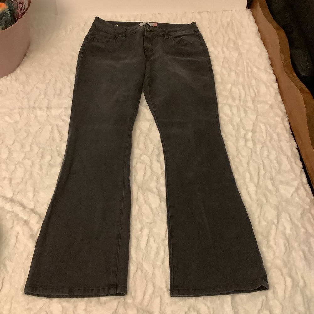 Cabi Dark Gray Women’s Curvy Slim Boot Cut Jeans Size 10 📦